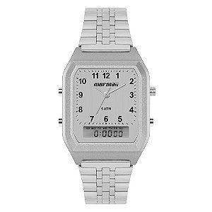 Relógio Mormaii Feminino Vintage Prata - MOPC21JALF/7K