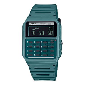 Relógio Casio Data bank Edgy Verde Unissex CA-53WB-3BDF