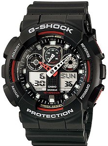 RELÓGIO CASIO MASCULINO G-SHOCK GA-100-1A4DR