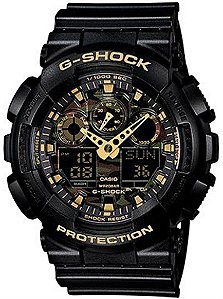 RELÓGIO CASIO MASCULINO G-SHOCK GA-100CF-1A9DR