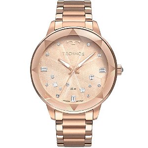 Relógio Technos Feminino Elegance Crystal 2039CG/4J