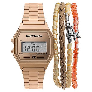 Kit Relógio Mormaii Vintage MOJH02AI/K4J + pulseira