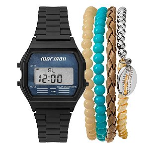 Kit Relógio Mormaii Vintage MOJH02AY/K4P + pulseira