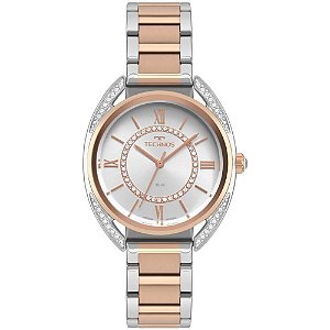 Relógio Technos Feminino Elegance Crystal Bicolor 2035MRF/5K