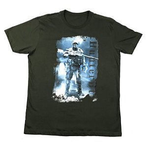 CAMISETA HUNTERBT SOLDADO FORÇAS ESPECIAIS VERDE