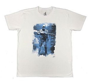 CAMISETA HUNTERBT SOLDADO FORÇAS ESPECIAIS BRANCA