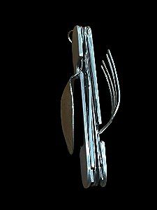 Talher Articulado Dobrável e Desmontável (Multifunção)