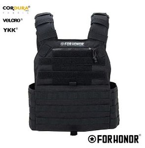 COLETE TÁTICO MODULAR PLATE CARRIER FORHONOR CORDURA 1000 - PRETO