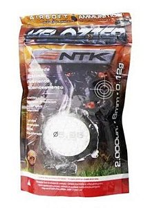 Munição NTK Tático para airsoft BBs de alta qualidade e precisão 0,12 gramas Velozter