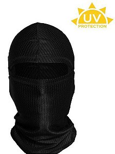 BALACLAVA TÁTICA MILITAR SMILE PROTEÇÃO UV+ PRETA