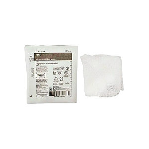 Compressa de Gaze Antimicrobiana Kerlix AMD 0,2%, 100% algodão 15 x 17cm, Covidien - Contém 02 Compressas