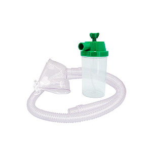 Macronebulizador de Oxigênio com Traqueia de Silicone e Máscara de PVC, Tamanho Adulto e Infantil, MedFlex - Unidade