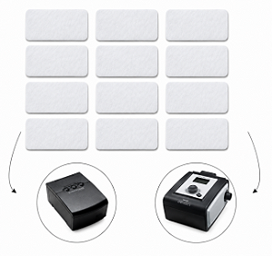 Kit Anual com 12 Filtros para CPAP e BiPAP Respironics M Series e System One Nacional Ultrafino