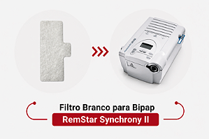 Filtro Branco para Bipap RemStar Synchrony II