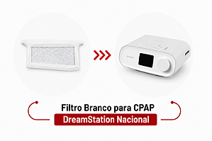 Filtro Branco Nacional para CPAP DreamStation