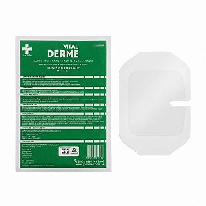 Curativo Filme Transparente Fenestrado 10cm x 12cm Unidade - Vital Derme