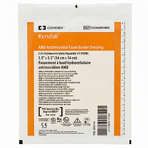 CURATIVO ESPUMA AMD COM BORDA 14CM X 14CM - Unidade