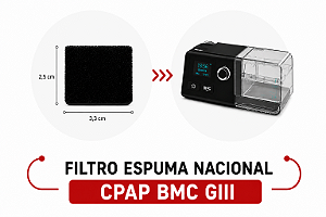Filtro Espuma Nacional para Cpap BMC GIII