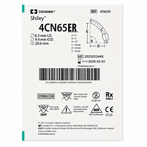 Cânula de Traqueostomia Shiley Flex 4CN65ER EVAC TaperGuard Covidien