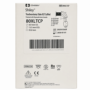 Cânula de Traqueostomia Shiley XLT Proximal 80XLTCP com Cuff e Cânula Interna Descartável Covidien