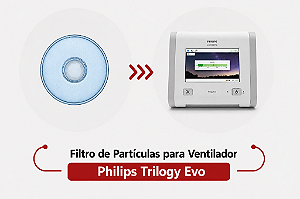 Filtro de Partículas para Ventilador Philips Trilogy Evo / Unidade