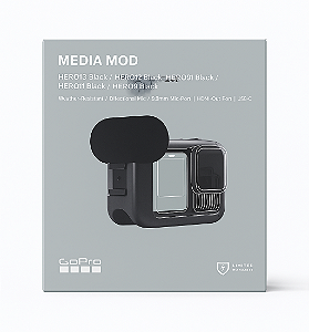 Módulo De Mídia Original Gopro Hero 9, Hero 10, Hero 11 e Hero 12, Hero 13 Black - Media Mod