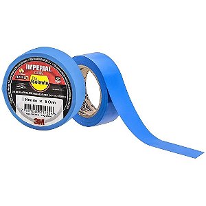 Fita Isolante Imperial 3M Azul 18mm X 10m