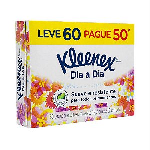 Caixa de Lenço de Papel Kleenex c/ 60