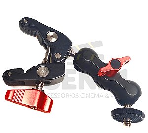 Braço Articulado 7cm + Garra Clamp