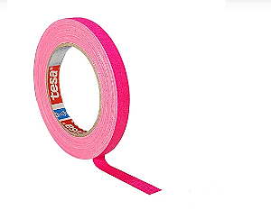 Fita Gaffer Tape Rosa Fluor 12mm x 25m