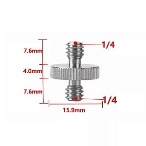 Adaptador 1/4 e 1/4