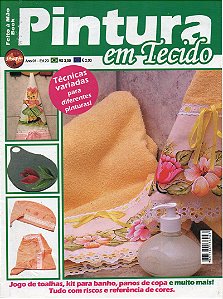 COLEÇÃO TOQUE DE ARTE - PINTURA EM TECIDO ED.9 (REVISTA) - revistaria nova  cultura