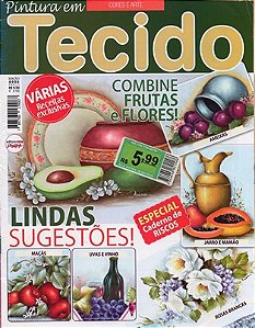 COLEÇÃO TOQUE DE ARTE - PINTURA EM TECIDO ED.9 (REVISTA) - revistaria nova  cultura