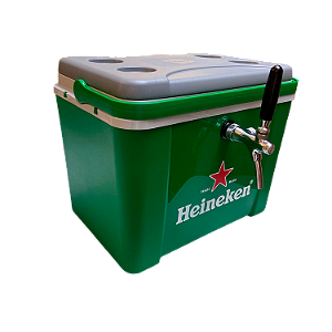 Chopeira Heineken a Gelo 1 Via Torneira Italiana Cromada 2 Serpentinas