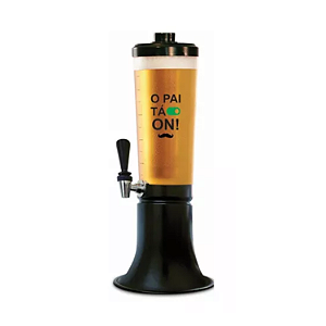 Kit  10 Torre de Chopp Doutor Beer 2,5l com 2 Refil - O Pai tá On (+ 6 Torneiras e uma tampa)