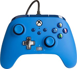 Controle PowerA Wired Blue (Azul com fio) - XBOX-ONE, XBOX-SERIES X/S e PC