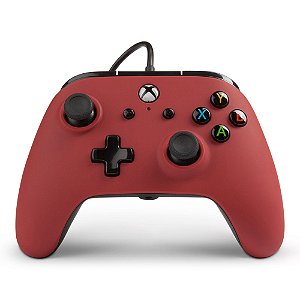 Controle PowerA Wired Red (Vermelho com fio) - XBOX-ONE, XBOX SERIES X/S e PC