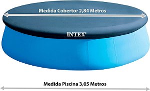 Capa para Piscina Intex Easy Set de 3,05m de Diâmetro (Medida capa de 2,84m de Diâmetro)