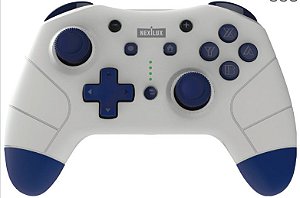 Controle NEXILUX Sem Fio Cinza-Azul (Light Gray-Blue Wireless Controller) - Switch, PC e Dispositivos Android