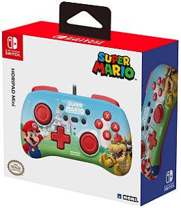 Controle HORI Horipad Mini (Super Mario) Com Fio (Wired) - Switch