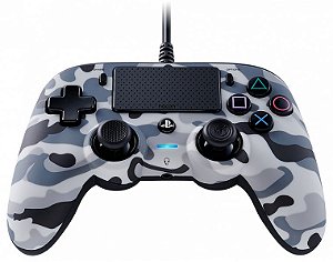 Controle Nacon Wired Compact Controller Camo Grey (Com fio, Camuflado Cinza) - PS4 e PC