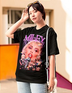 Camiseta Oversized Miley Cyrus