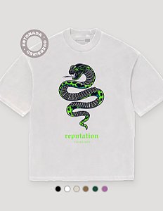 Camiseta Oversized Estonada Taylor Swift Snake