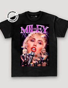Camiseta Oversized Miley Cyrus - Outlet