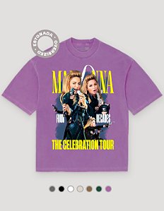 Camiseta Oversized Estonada Madonna Celebration Tour