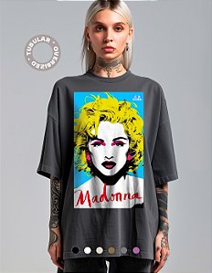 Camiseta Oversized Tubular Madonna Pop Art