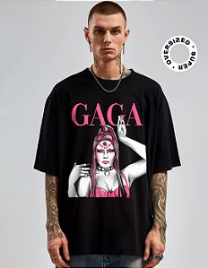 Camiseta Oversized Super Lady Gaga