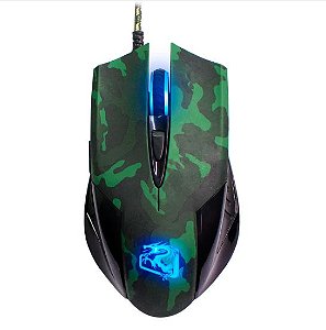 Combo 2 em 1  Mouse 6 botões  e Mouse Pad 3.200PI LED 4 COR Cs Go