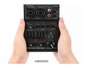 Mesa de Mixagem Ammoon Agm02 com 3 Canal