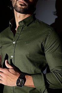 Camisa de Manga longa SLIM VERDE